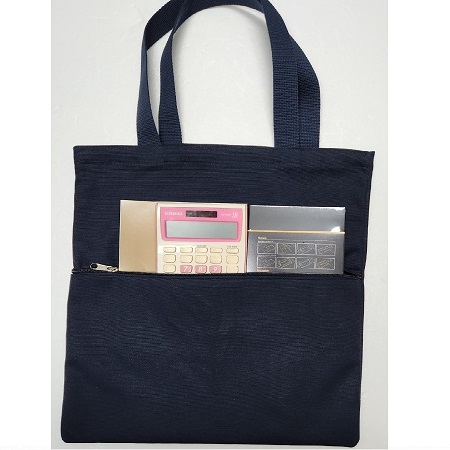 에코백 앞주머니 캔버스 네이비 천가방 판촉물 기념품