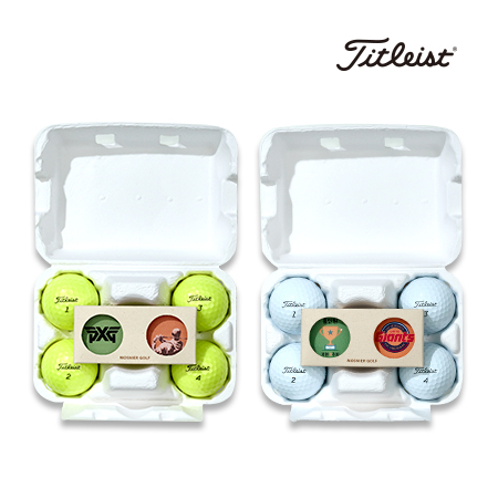 컬러풀 캐릭터 인쇄 화이트 골프공 선물세트