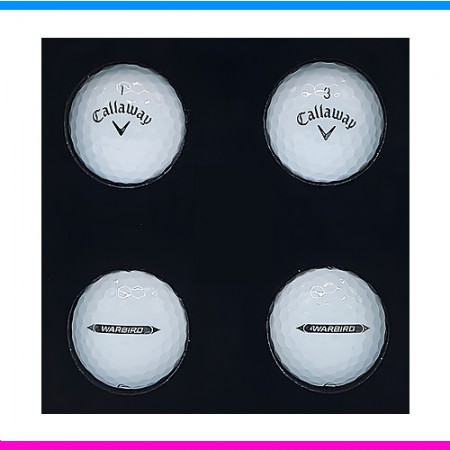 화이트 4구 골프공 선물 세트 기념품용