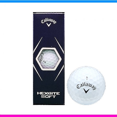 화이트 3구 캘러웨이 헥사크롬 소프트 골프볼 세트