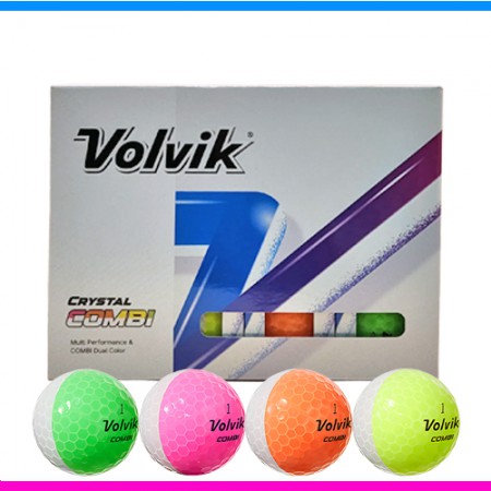 볼빅 크리스탈 컬러 골프볼 선물용 12구 세트