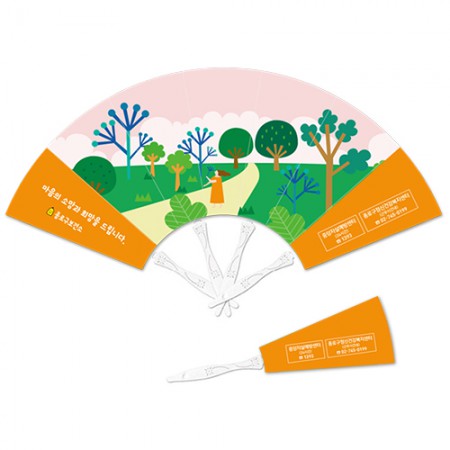 패션 7쪽 부채 대/250mm – 꽃자루 부채 판촉물 패션 7쪽 부채 대/250mm – 꽃자루 부채 판촉물