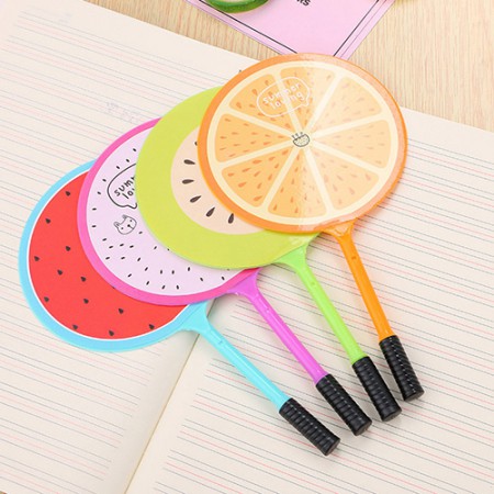 과일 디자인 라운드 PP 부채 여름 홍보용 시원한 핸들 과일 디자인 라운드 PP 부채 여름 홍보용 시원한 핸들