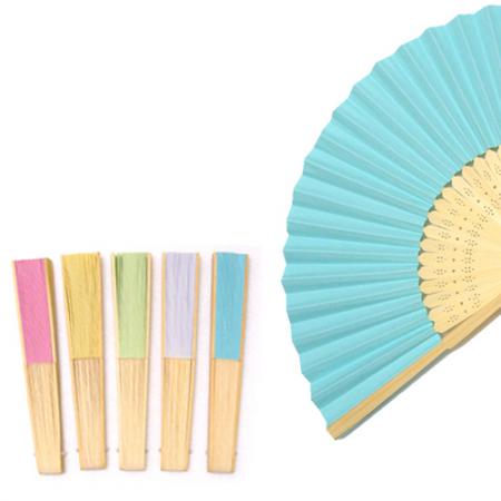 컬러풀 대나무 그라데이션 DIY 접이식 부채 키트