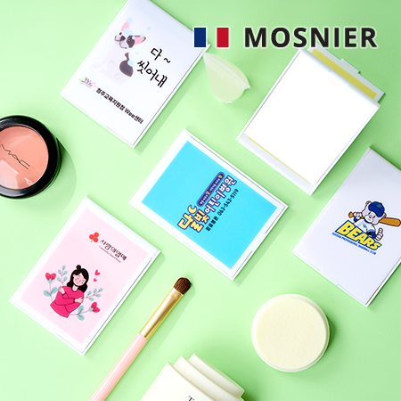 화이트 휴대용 컴팩트 원형 접이식 손거울