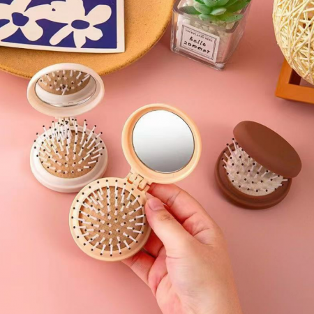 마카롱 미니브러쉬 접이식 손거울 마카롱 미니브러쉬 접이식 손거울