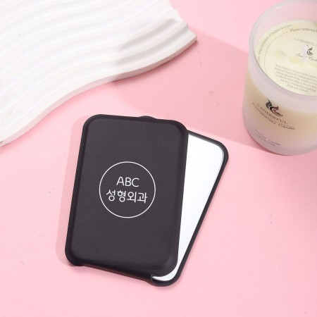 핑크 휴대용 화장 미니 접이식 원형 손거울 핑크 휴대용 화장 미니 접이식 원형 손거울