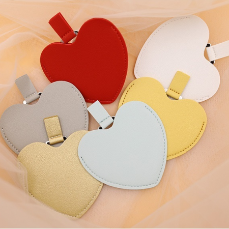 하트 애플 손거울 휴대용 화장거울 컴팩트미러 하트 애플 손거울 휴대용 화장거울 컴팩트미러