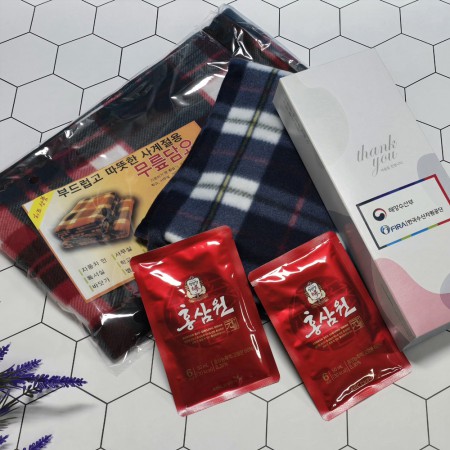 체크무늬 실버 휴대용 보온 담요 세트 선물세트 체크무늬 실버 휴대용 보온 담요 세트 선물세트