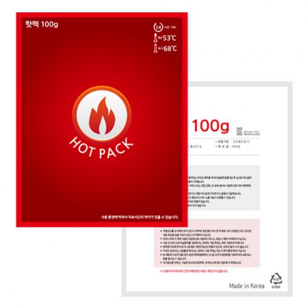 핫팩 100g 휴대용 손난로 발열패드 대용량 야외용 방한용품