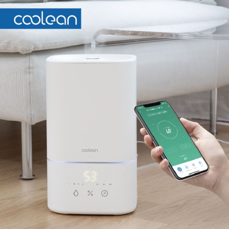 화이트 대용량 초음파 무선 휴대용 미니 가습기