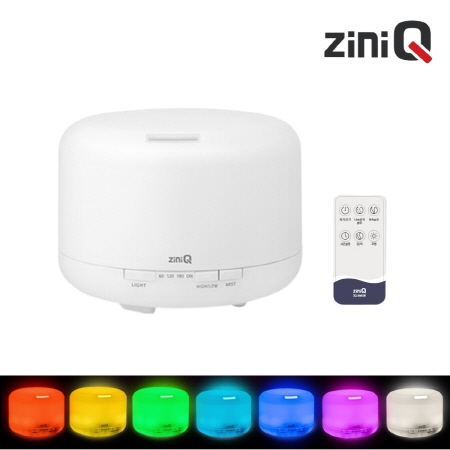 화이트 280ml 초음파 무선 LED조명 아로마 미니가습기