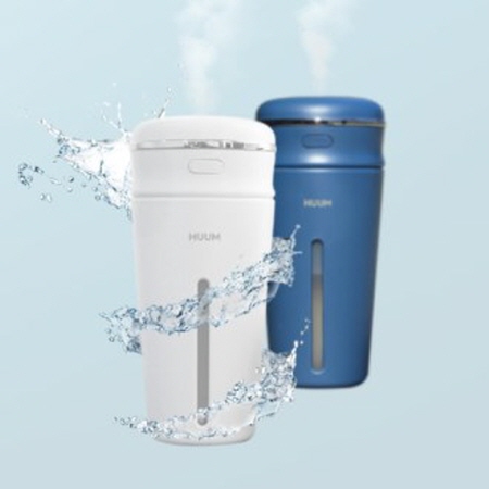 화이트 블루 휴대용 대용량 무선 USB 가습기 화이트 블루 휴대용 대용량 무선 USB 가습기