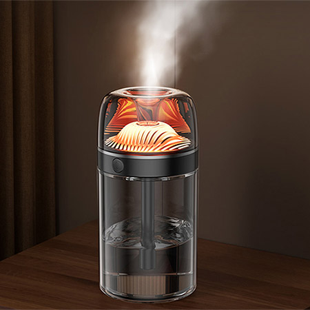 블랙 휴대용 LED 무선 초음파 가습기