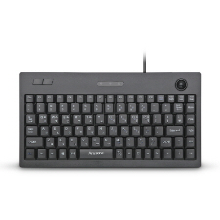 블랙 슬림형 유선 USB 키보드