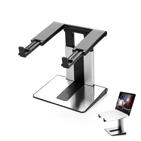 블랙 각도조절 접이식 휴대용 노트북 거치대