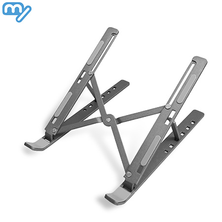 실버 휴대용 접이식 각도조절 노트북 거치대