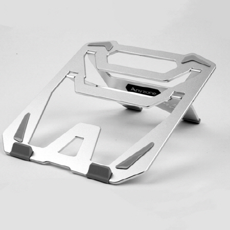 화이트 휴대용 접이식 각도조절 노트북거치대