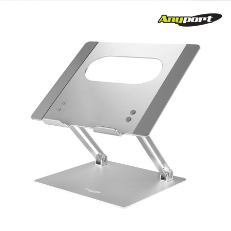 심플 화이트 휴대용 접이식 노트북 받침대 스탠드