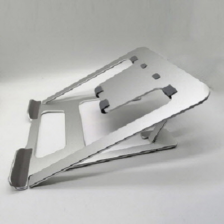 화이트 알루미늄 휴대용 접이식 노트북 거치대