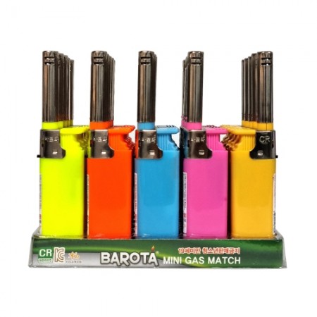 컬러풀 휴대용 미니 라이터 마하 슬림형 플라스틱 가스라이터