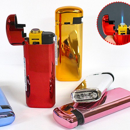 컬러 메탈 충전식 USB 전자 라이터