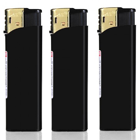 블랙 5개입 골드캡 휴대용 포켓형 라이터