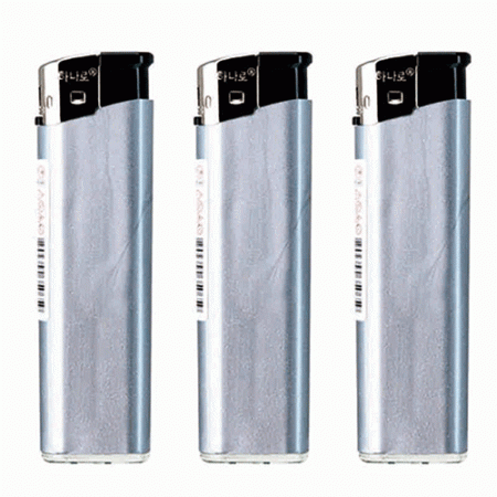 실버 50개입 충전식 압전 라이터 판촉용