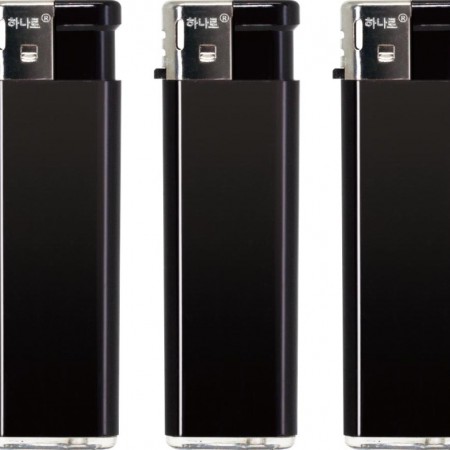 블랙 미니 원푸시 휴대용 슬림 가스 라이터