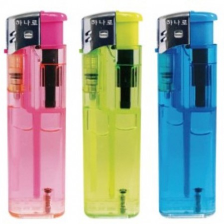 컬러풀 휴대용 투명 플라스틱 가스라이터