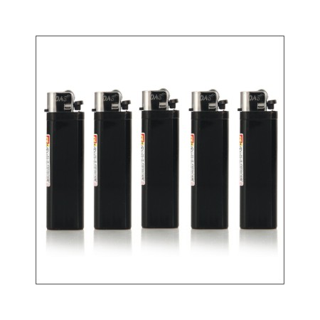 블랙 휴대용 슬림형 전자 가스 라이터