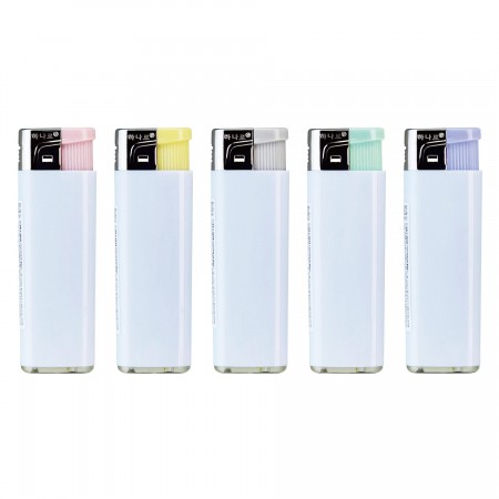 화이트 5개입 휴대용 슬림형 가스 터보 라이터 화이트 5개입 휴대용 슬림형 가스 터보 라이터