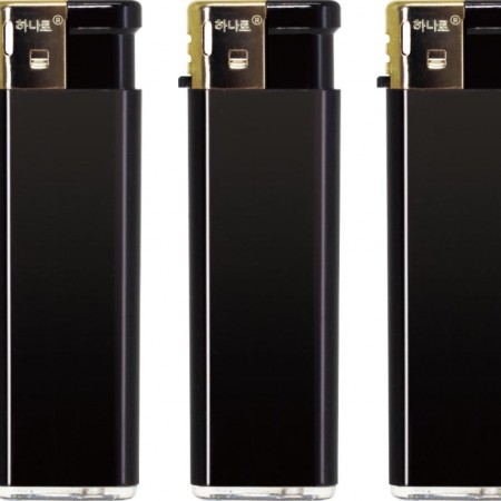 블랙 미니 원푸쉬 휴대용 슬림 라이터