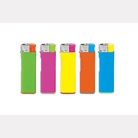 컬러풀 5색 플라스틱 일회용 개별포장 가스라이터