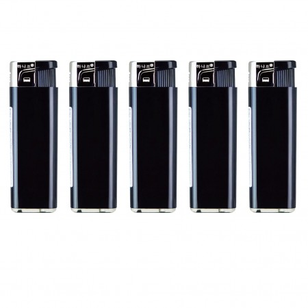 블랙 5개입 휴대용 터보 라이터 세트 블랙 5개입 휴대용 터보 라이터 세트