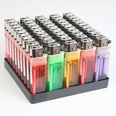 투명 컬러 가스 충전 일회용 플라스틱 라이터