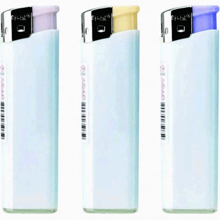 투명 컬러 슬림형 피에조 전자 라이터 투명 컬러 슬림형 피에조 전자 라이터