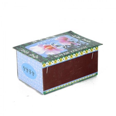 화이트 3매입 컬러풀 플라워 가스라이터