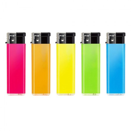컬러풀 5색 휴대용 슬림형 플라스틱 가스라이터