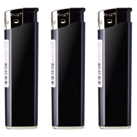 블랙 화이트 50개입 피에조 점화식 슬림형 일회용라이터