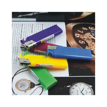 칼라 투명전자 휴대용 슬림형 일회용 라이터