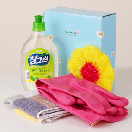 알록달록 다채색 양면 항균 다목적 설거지 수세미