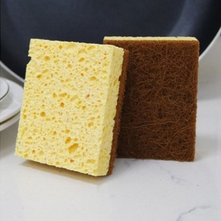 오렌지 브라운 코코넛 식물성 친환경 다목적 세척수세미