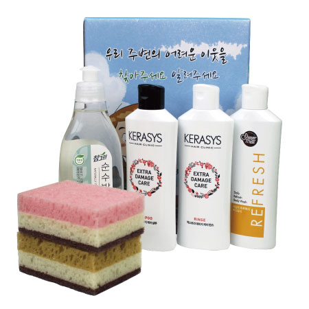 컬러 2매 천연펄프 친환경 세정 설거지 수세미 컬러 2매 천연펄프 친환경 세정 설거지 수세미