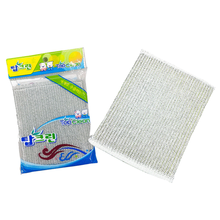 은사 메쉬 스테인리스 다목적 세척 수세미 1매입