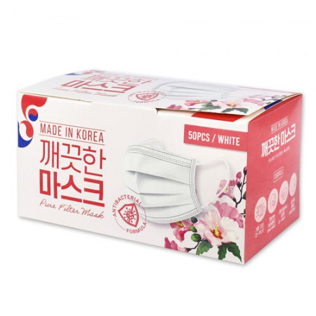 화이트 50매입 비말차단 휴대용 일회용 덴탈마스크