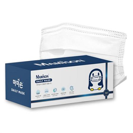 화이트 50매입 3중구조 덴탈마스크 일회용 보건용마스크 화이트 50매입 3중구조 덴탈마스크 일회용 보건용마스크
