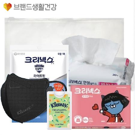 블랙 컬러 3매입 성인용 비말차단 마스크