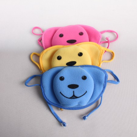 아동용 방한마스크 공룡이 스마일 캐릭터 얼굴 디자인 마스크