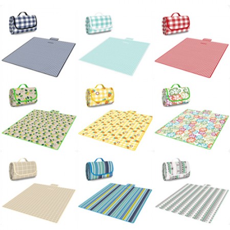 블루 체크 대형 150x200cm 방수 피크닉매트 블루 체크 대형 150x200cm 방수 피크닉매트